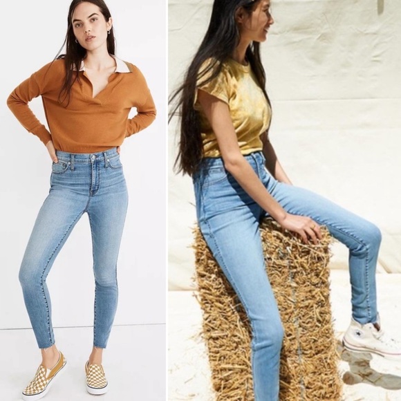 Madewell Denim - BOGO! Madewell 10" High-Rise Skinny Jeans Raw Hem Highview Wash Size 26